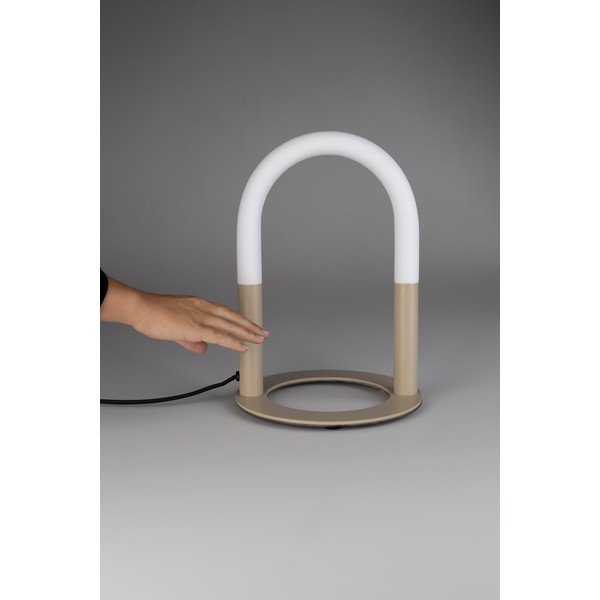 Bež kovinska LED zatemnitvena namizna svetilka (višina 36 cm) Arch – Zuiver-image-4