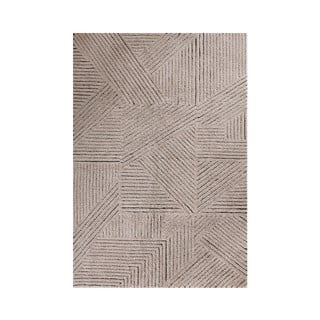 Svetlo rjava pralna ročno tkana volnena preproga 170x240 cm Golden Coffee – Lorena Canals