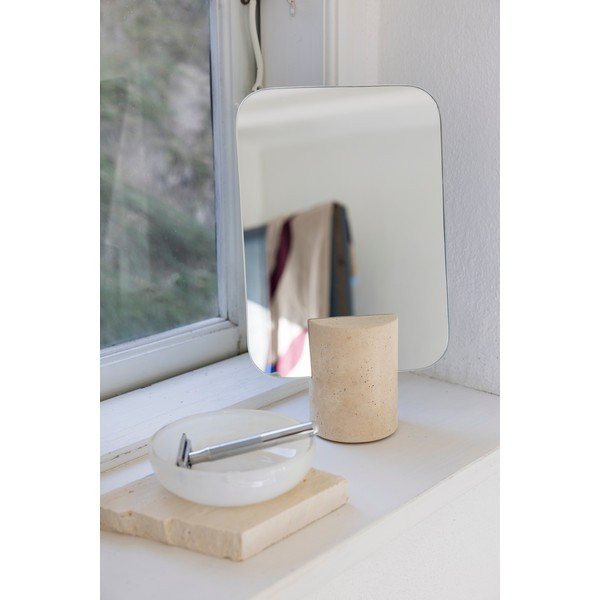 Kozmetično ogledalo 18x30 cm Travertine – Mette Ditmer Denmark-image-2