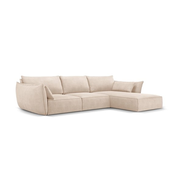 Bež kotni kavč (desni kot) Vanda - Mazzini Sofas-image-2