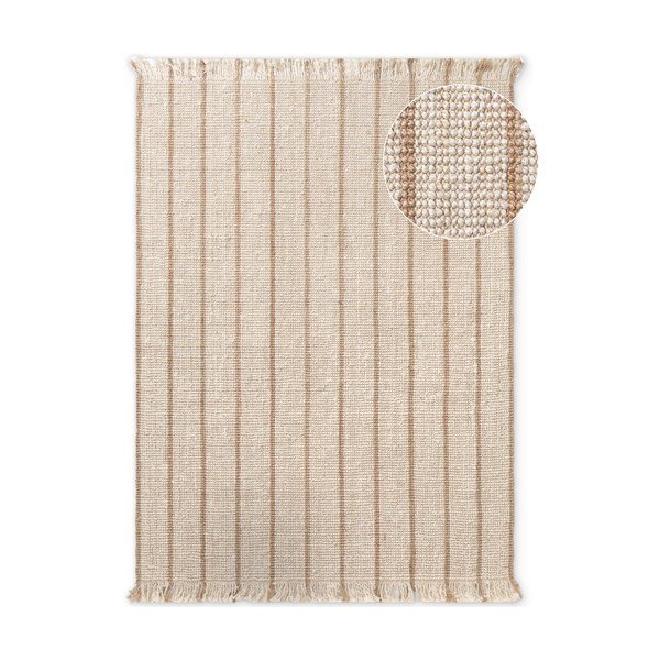 Kremno bela ročno tkana preproga iz jute 160x230 cm Harvest Sierra – Elle Decoration