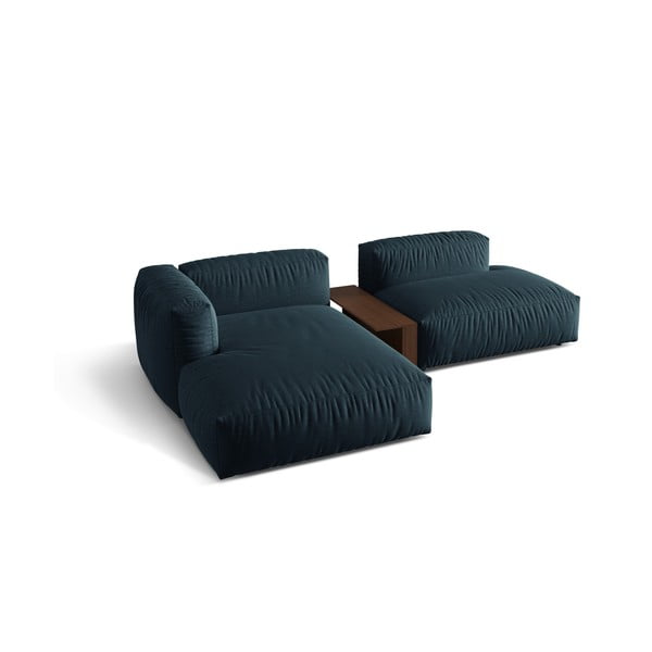 Temno modra kotna sedežna garnitura (levi kot) Martina – Micadoni Home-image-2