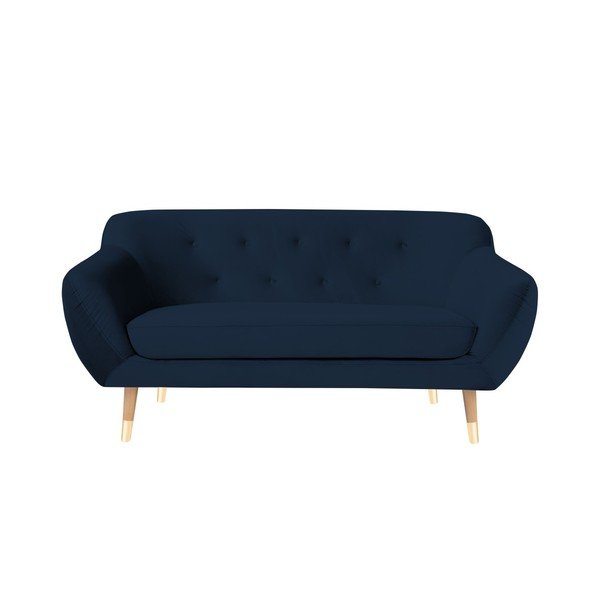 Mazzini Sofas Amelie temno modra dvosedežna zofa
