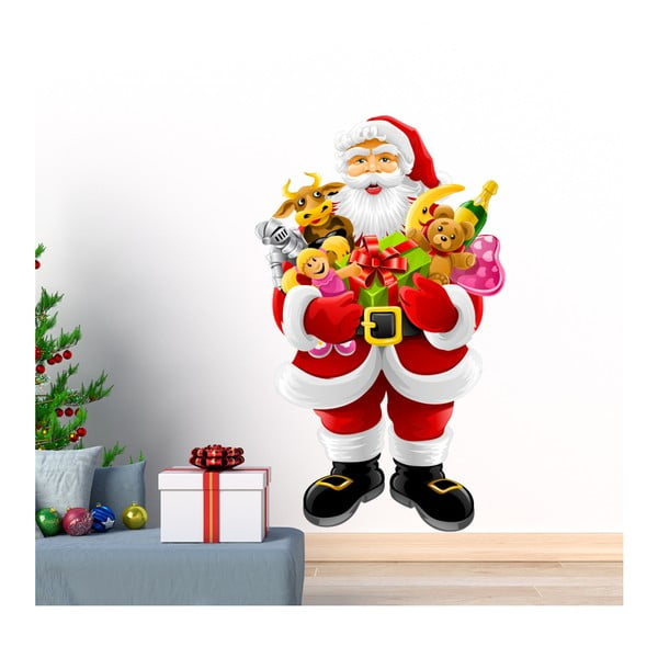 Božična nalepka Ambiance Santa Claus and Gifts