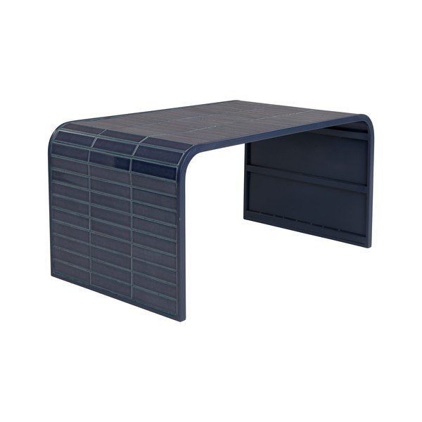 Modra keramična klubska mizica 47x80 cm Tiles – Zuiver