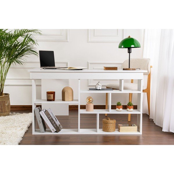 Pisalna miza v mat dekorju 120x130 cm Vesper – Kalune Design-image-3