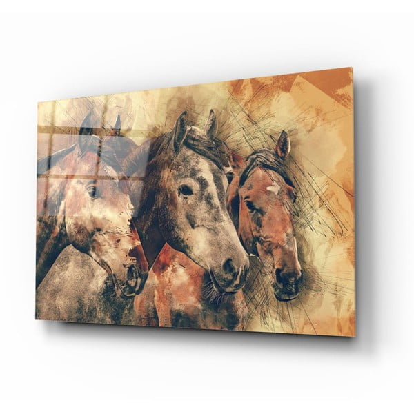 Steklena slika Insigne Horses