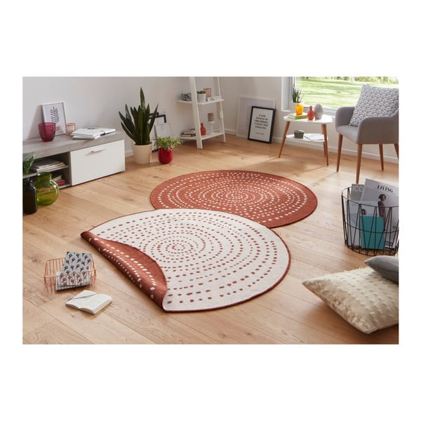 Rdeča zunanja preproga NORTHRUGS Bali, ⌀ 140 cm-image-2