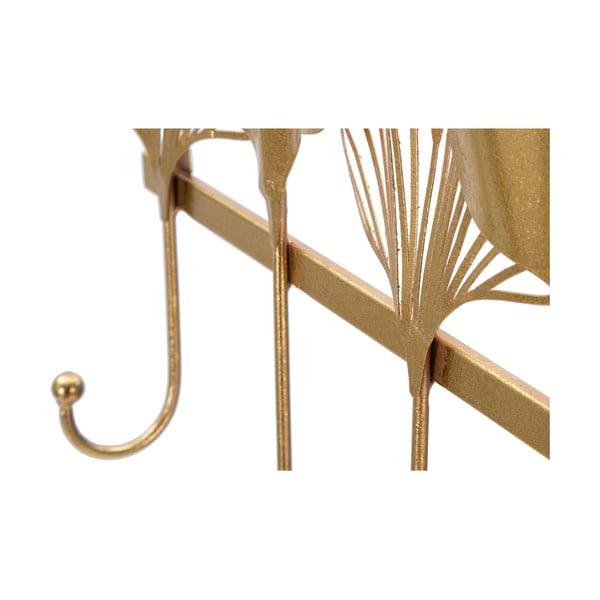Kovinski stenski obešalnik v zlati barvi Leaves - Mauro Ferretti-image-3
