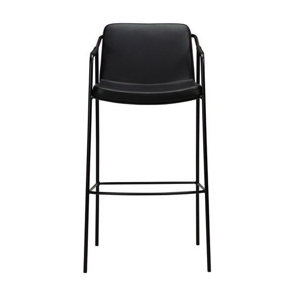 Črn barski stol iz umetnega usnja DAN-FORM Denmark Boto, višina 105 cm-image-1
