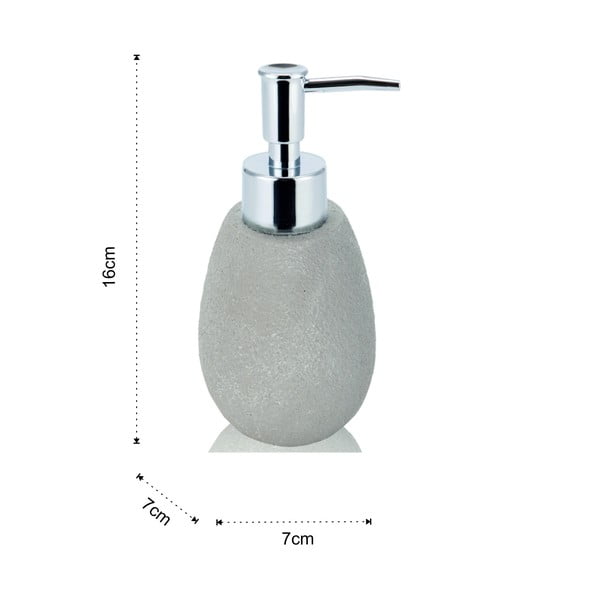 Bež komplet pripomočkov za kopalnico iz poliresina Cement – Tomasucci-image-1