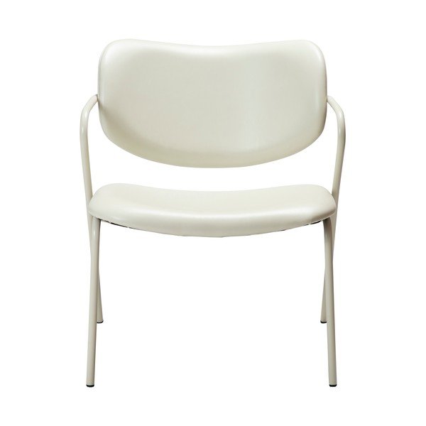 Kremno bel fotelj iz imitacije usnja Zed – DAN-FORM Denmark-image-1