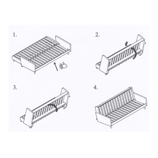 Raztegljiv kavč Karup Indija Čista lakirana/Pistacio/Gris-image-2