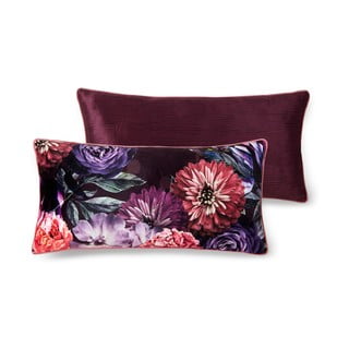 Vijolična dekorativna blazina Descanso Bloomie, 30 x 60 cm