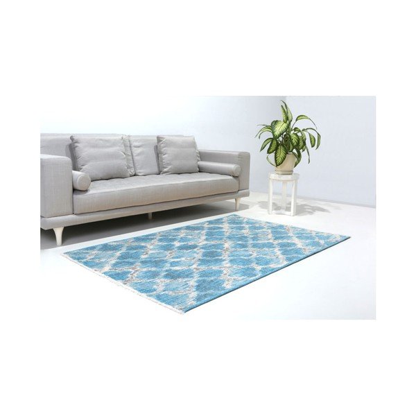 Obojestranska modro-siva preproga Vitaus Camila, 77 x 200 cm-image-2