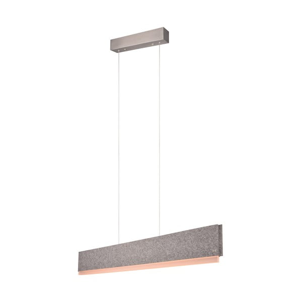 Siva LED viseča svetilka z glasovnim upravljanjem s pomočjo mobilne aplikacije s tekstilnim senčilom Cicara – CINQUE-image-3