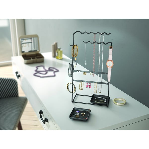 Črn organizator za nakit Metaltex My Jewels-image-1