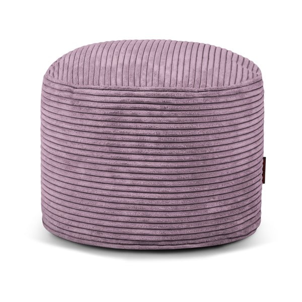Vijolična vreča za sedenje iz rebrastega žameta Mini – SLOWDOWN
