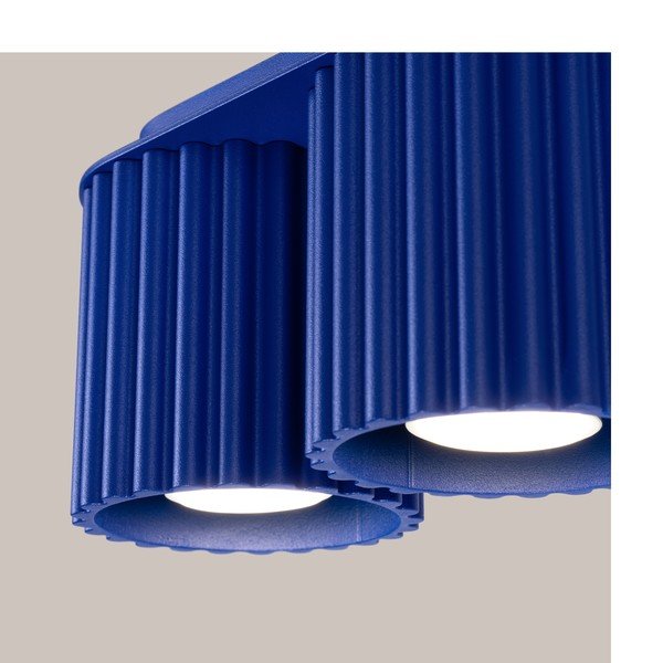Modro kovinsko točkovno svetilo 10x21 cm Zora – Sollux-image-3