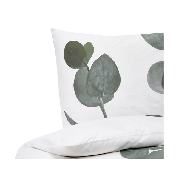 Bela posteljnina iz bombažnega perkala 200x135 cm Eukalyptus - Westwing Collection-image-2