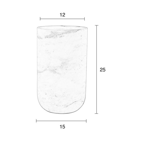 Vaza iz črnega marmorja Zuiver Fajen-image-1