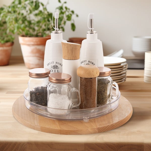 Plastičen vrtljiv organizator za začimbe ø 27 cm – Orion-image-1