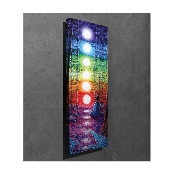 Stenska slika na platnu Lights, 30 x 80 cm-image-2