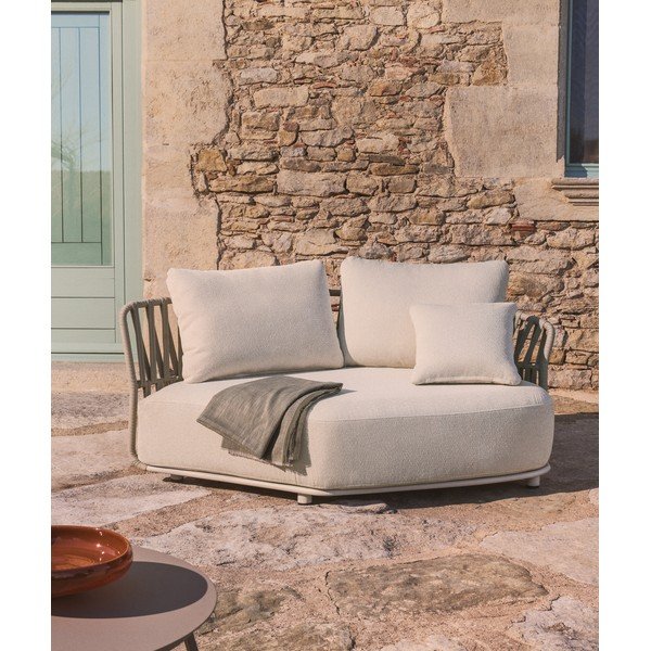 Bež/sivorjav vrtni modularni kavč 167 cm Osani – Kave Home-image-2