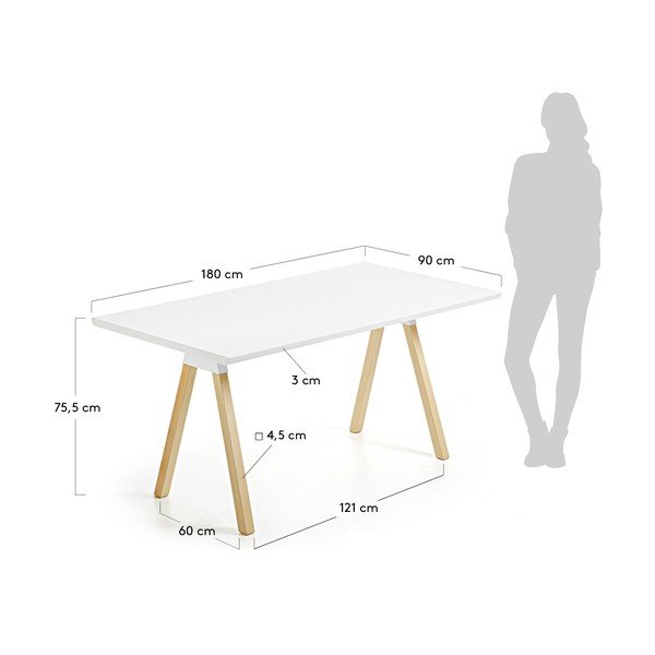 Jedilna miza La Forma Stick, 90 x 180 cm-image-2