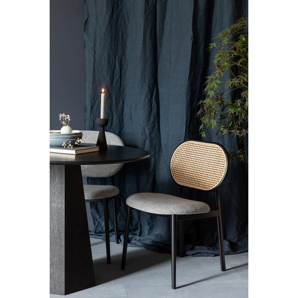 Sivi jedilni stol iz ratana Spike - Zuiver-image-1