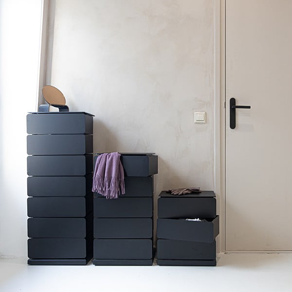 Črna kovinska komoda 37x99x26 cm Joey – Spinder Design-image-3