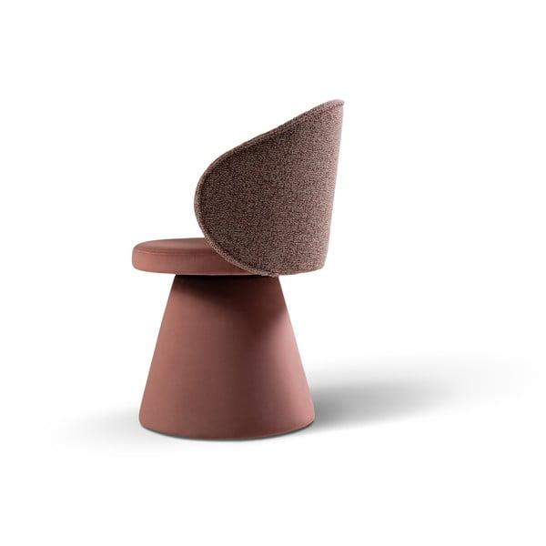 Rožnat žameten fotelj Inez – Micadoni -image-3