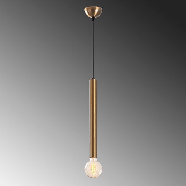 Viseča svetilka v zlati barvi s kovinskim senčilom ø 4 cm Tempo – Opviq lights-image-3