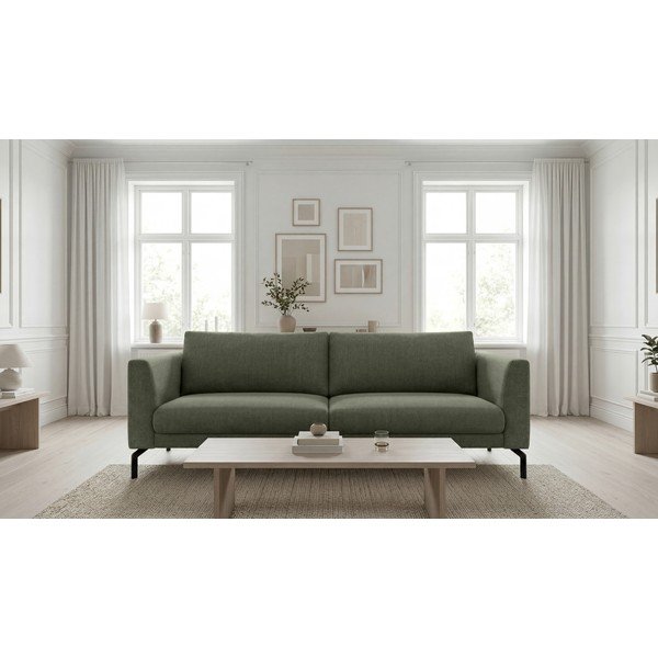 Temno zelena sedežna garnitura 216 cm Gomero – Scandic-image-1