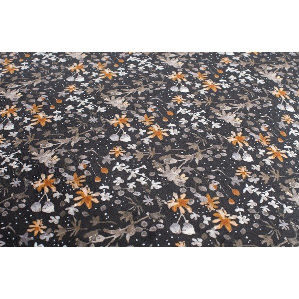 Črn barski stol s cvetličnim vzorcem BePureHome Vogue Flower, višina 79 cm-image-1