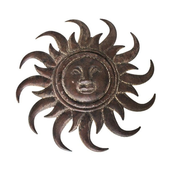 Kovinska stenska dekoracija Dakls Sun, ⌀ 50 cm