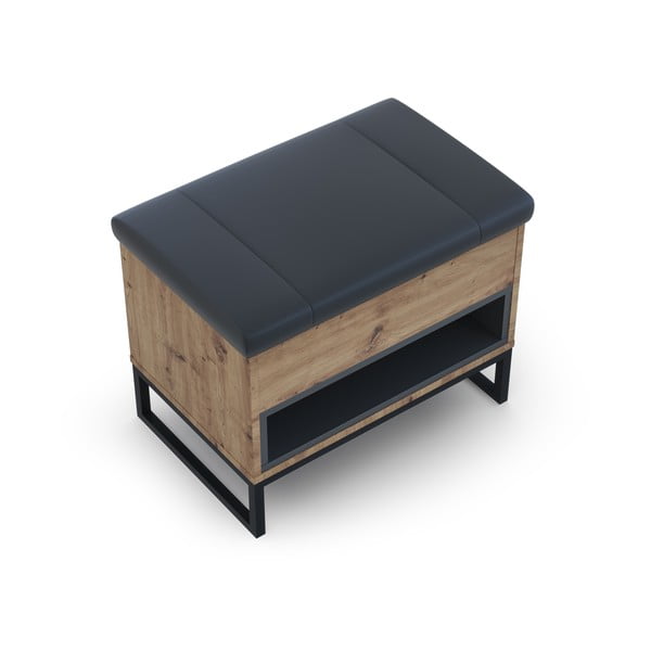 Stojalo za čevlje v hrastovem dekorju s klopjo Olis - Cosmopolitan Design-image-2