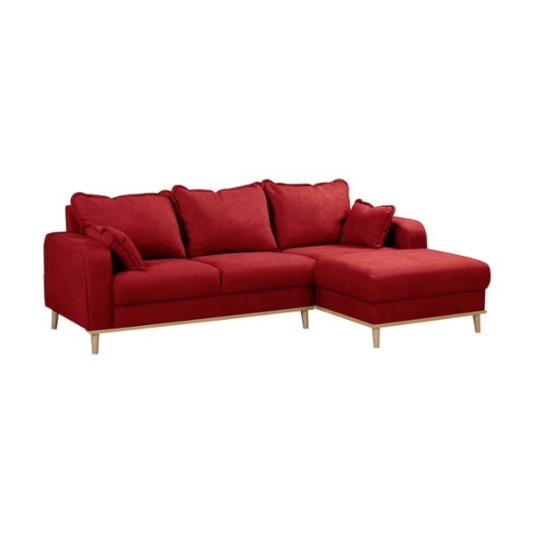 Rdeča kotna sedežna garnitura (z desnim kotom) Beata – Ropez-image-3