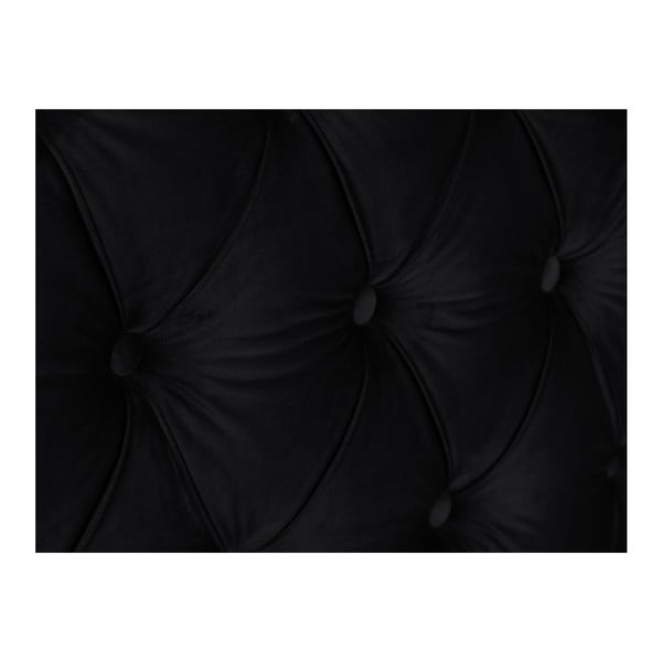 Črno vzglavje Mazzini Sofas Daisy, 180 x 120 cm-image-4