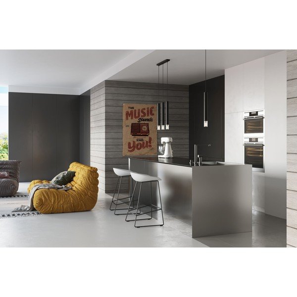 Črna kovinska viseča svetilka ø 8 cm Vittoria – Sollux-image-3