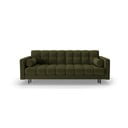Zelena raztegljiva sedežna garnitura s prostorom za shranjevanje 222 cm Bali – Cosmopolitan Design