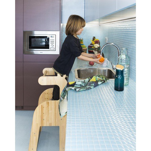 Otroški stol iz masivnega bora Little Nice Things Giraffe-image-4