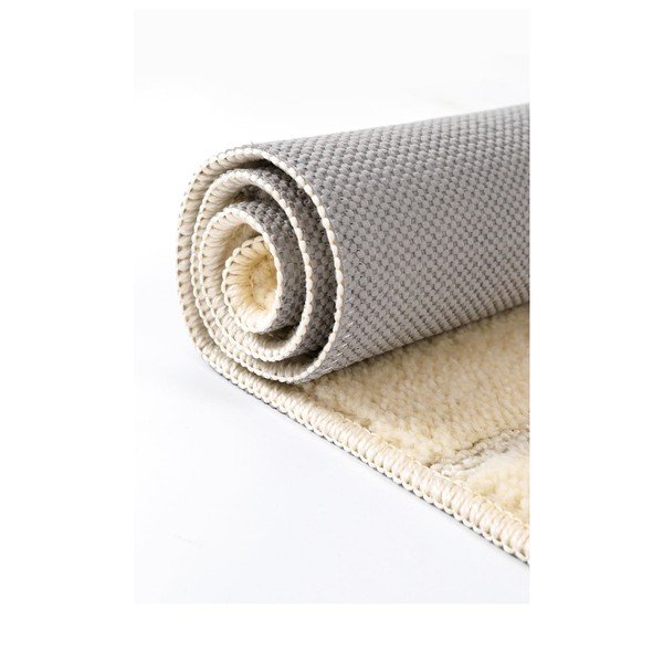 Kremno bele kopalniške preproge v kompletu 2 ks 50x80 cm Yeni Cizgli – Foutastic-image-4