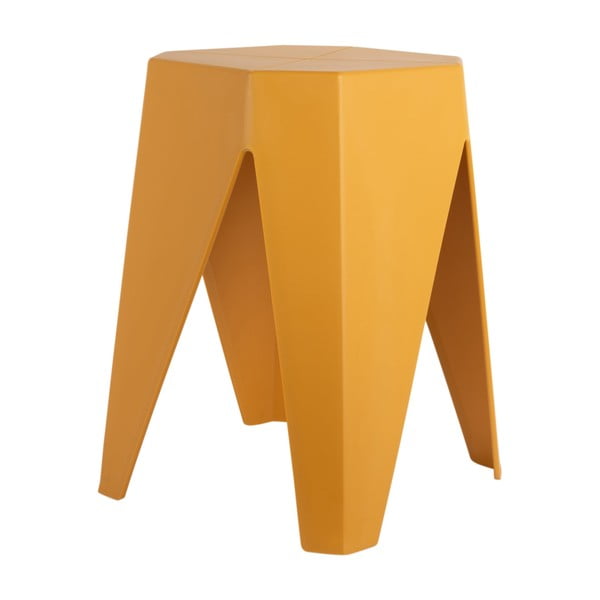 Gorčično rumen plastičen stolček Cherish – Leitmotiv