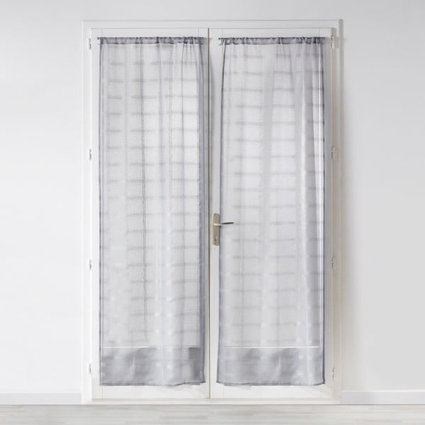 Sive prosojne zavese iz tančice v kompletu 2 ks 70x200 cm Candide – douceur d'intérieur