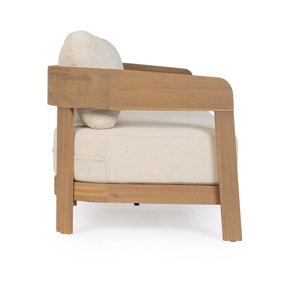 Vrtni kavč iz masivne akacije v naravni barvi Pablo – Bizzotto-image-3