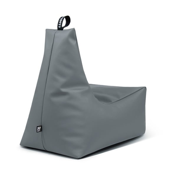 Temno modra vreča za sedenje iz umetnega usnja Icy XL – So Soft?-image-3