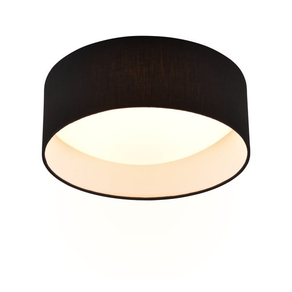 Črna LED stropna svetilka ø 30 cm Locarno – Reality-image-1