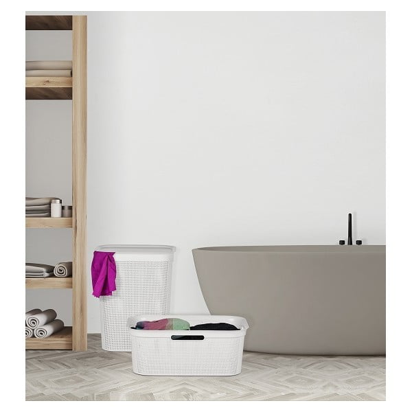 Bel plastični koš za perilo 41 l Brisen - Rotho-image-2
