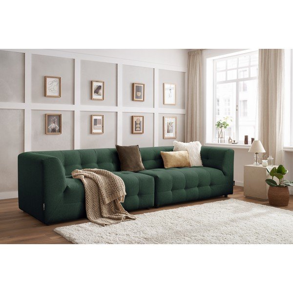 Temno zelen kavč 324 cm Kleber - Bobochic Paris-image-1